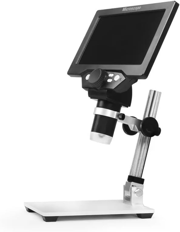 G1200 7 inch LCD Screen 1200X Portable Electronic Digital Desktop Stand Microscope